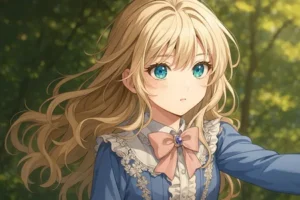 死んでくれと言われてのアイキャッチです。主人公のリンがヤナに転生したところです。