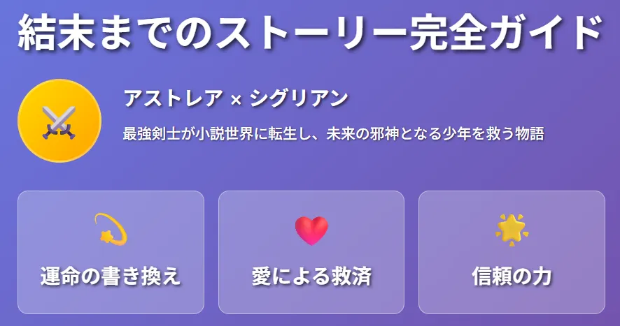 結末までのストーリー完全ガイド(インフォグラフィック用まとめ)